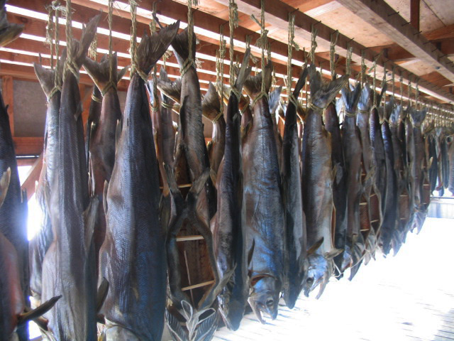 塩引き鮭」は村上の特産品